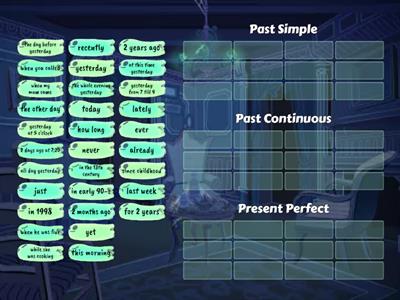 3. Time Markers. Past Simple/Past Continuous/Present Perfect