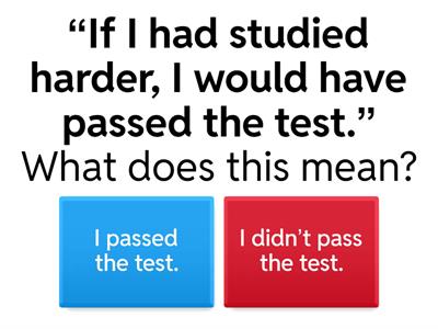 Third Conditional CCQL questions