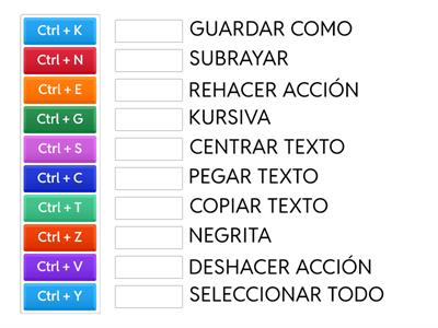 Atajos de teclado en Word