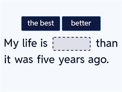 COMPARATIVES AND SUPERLATIVES