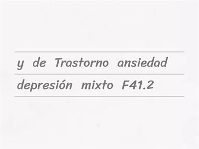 Clasificación con código según CIE-10