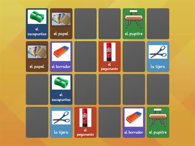 Vocabulario utiles escolares