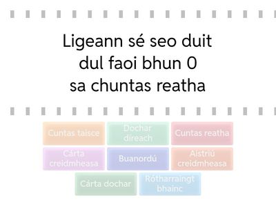 Seirbhísí airgeadais - Caibidil 8