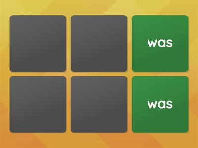Tricky word: was