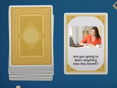 to be going to - speaking cards