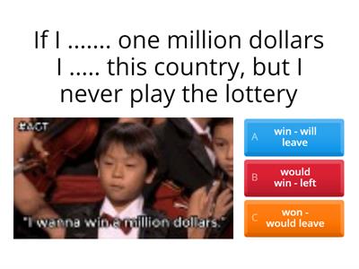 Conditionals 0, 1, 2 and 3