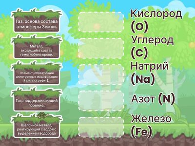 сопоставить определение и элемент