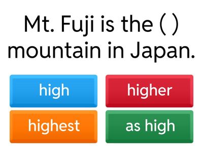 2年⑧　比較級・最上級Ⅰ