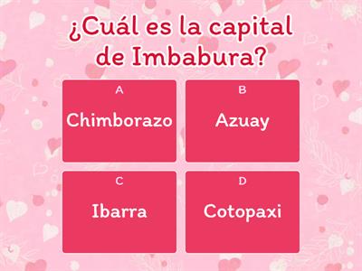 Provincias y capitales del Ecuador