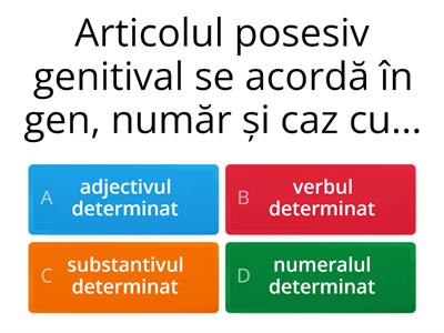 Articolul posesiv (genitival)