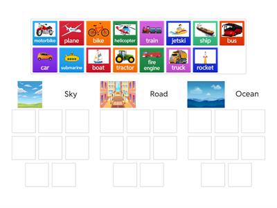 Semantics subcategories - transport 