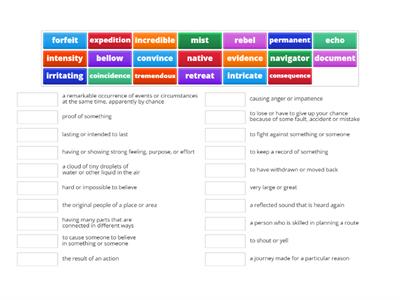 ESL - 4: Vocabulary (W11 - 15)