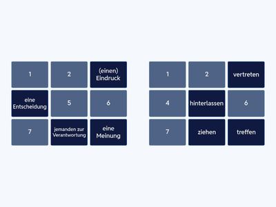 Nomen-Verb-Verbindungen B 2.3