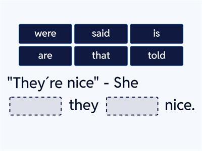 Reported Speech - Commands and Statements 