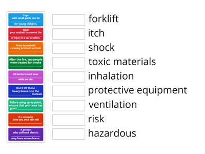 Workplace Safety RWT Cloze