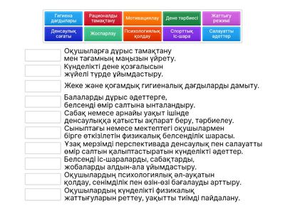 Оқушылардың денсаулык пен салауатты өмірсалтына құндылық қатынасын калыптастырудағы сынып жетекшісінің іс-әрекеті