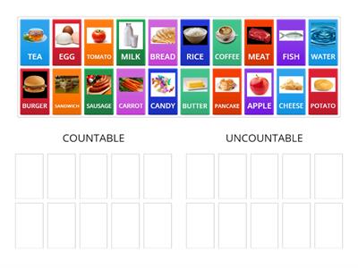 COUNTABLE AND UNCOUNTABLE NOUNS