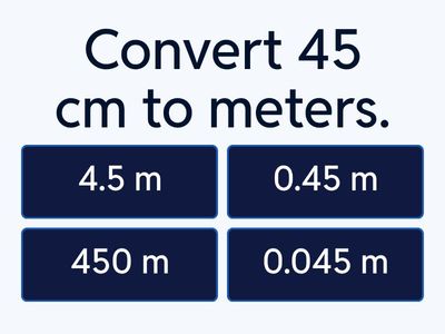 Unit Conversion Quiz