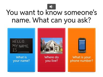 Communication and Literacy A2  Asking Questions to obtain information