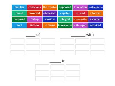 FCE Dependent prepositions