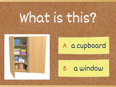 School Supplies Quiz 1st grade