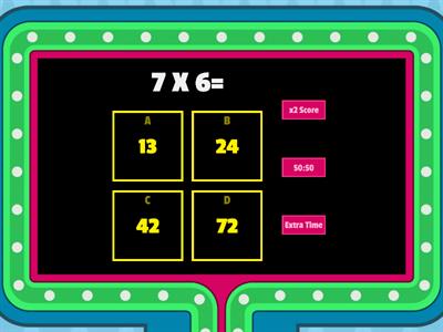 TABLAS DE MULTIPLICAR