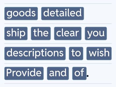 Documentation and finance