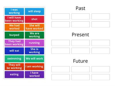 Sorting Verb Tenses