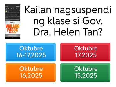 Sagutan ang mga sumusunod na tanong.Piliin ang titik ng tamang sagot.