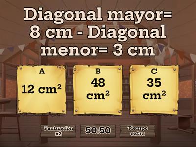 Área del Rombo y Romboide 