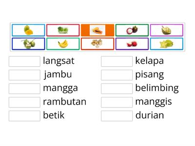 Buah-buahan Tempatan (Prasekolah)