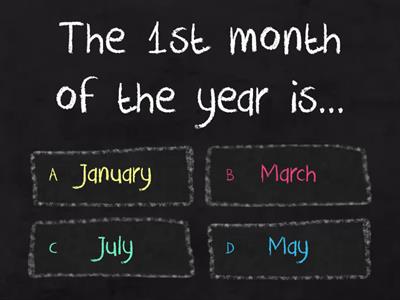 Months of the year