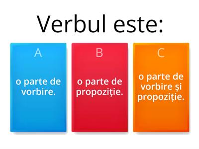 Verbul- clasa a IV-a 