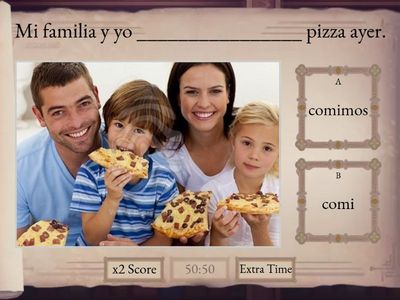 Fill in the blanks with the correct word. 