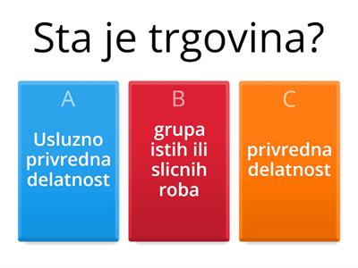 Trgovina- pojam i podela