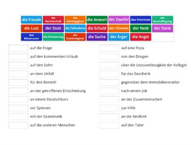  Nomen mit Präpositionen. DaF B2