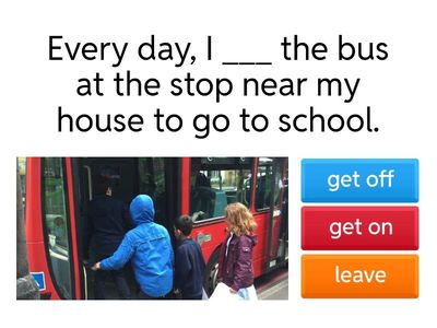 Transport verbs quiz (GG2, Unit 7.1)