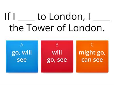 CCLC First Conditional Quiz