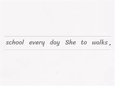 Word order (Present Simple)