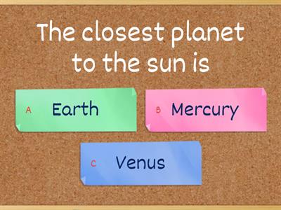 Unit 10 TB Pg98 The Solar System