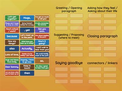 Informal email/letter writing - Part 1