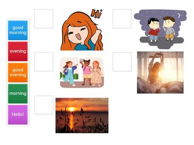Hello evening morning quiz