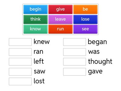 Irregular Verbs (Past Tense)