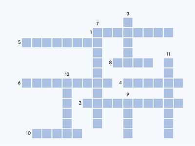 Database Keywords Crossword