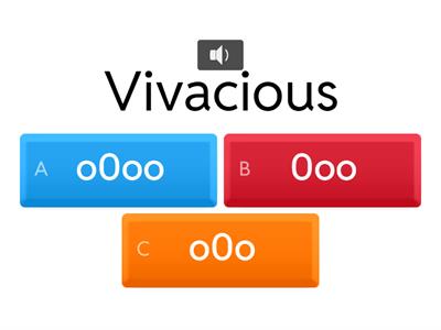 Word stress and pronunciation: Personality traits