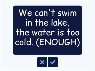 too / enough / as...as