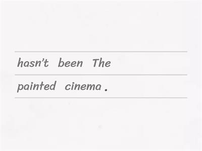 Present perfect passive voice unjumble 