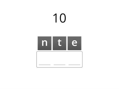 Counting in tens