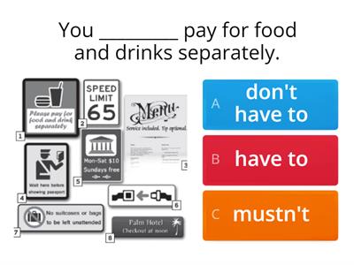 Must (not) - (don't) have to BY CHAMORRO