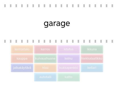 Kotiympäristö s. 36, sanat osa 1 - kukkapenkki